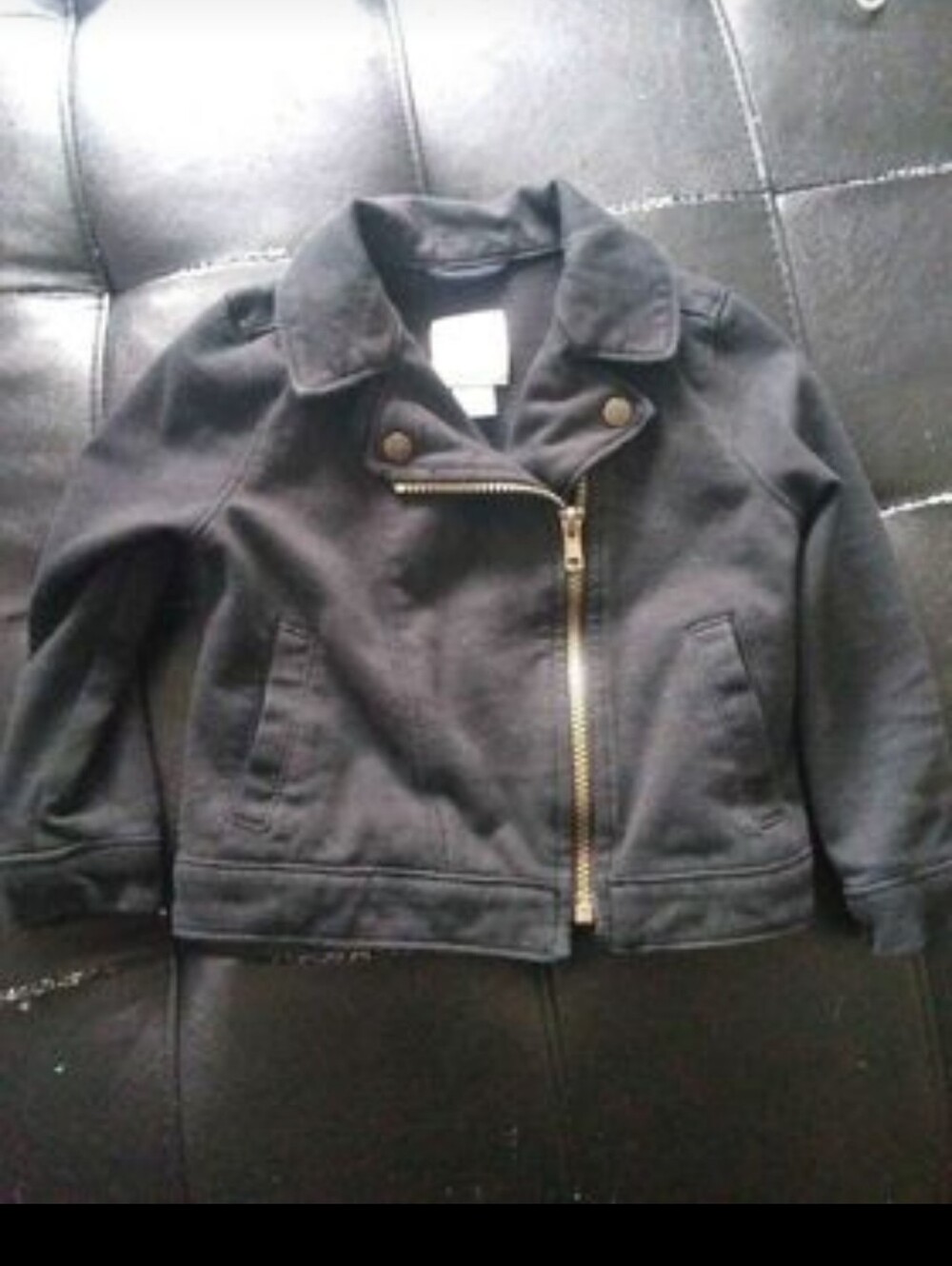 Toddler black Moto-Style jacket